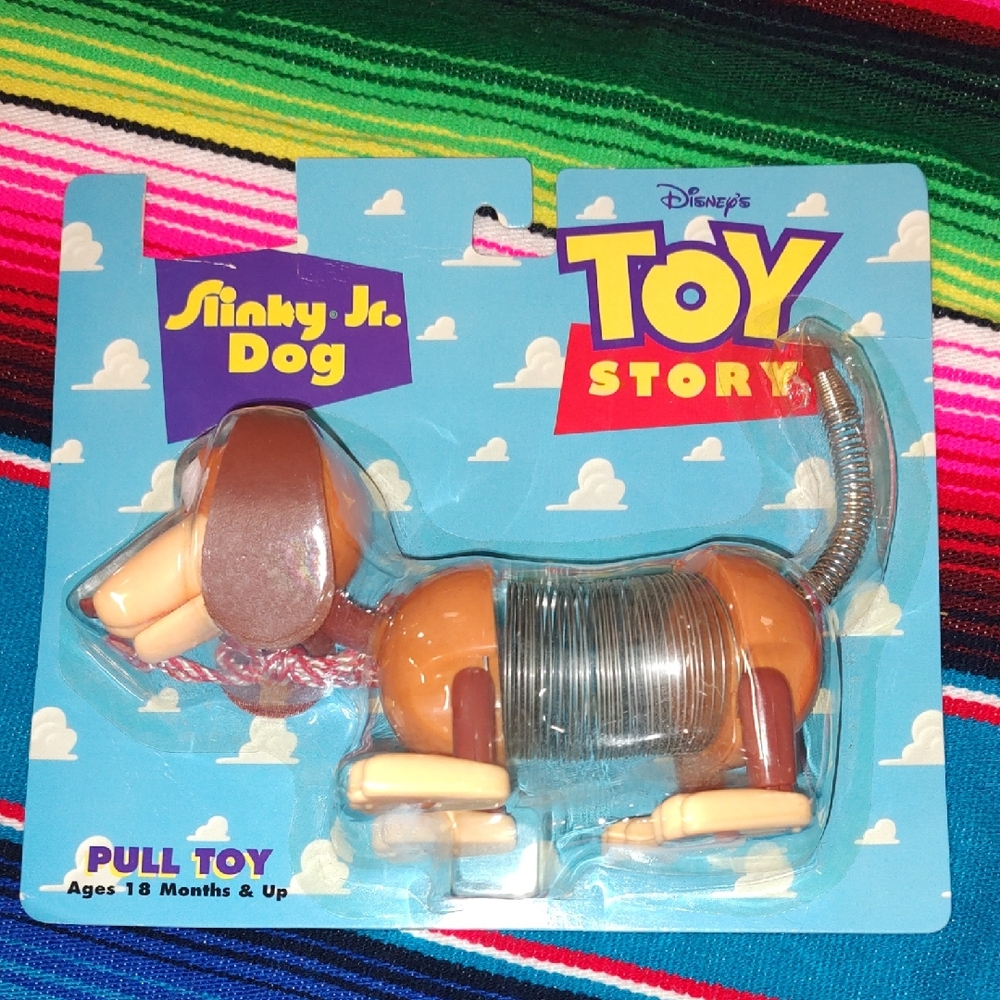 Disney Slinky Jr. Dog Toy Story Pull Original Clouds New NOS Vintage 228000